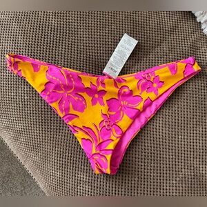 NWOT Roxy Island Time Hipster Back Cheeky Bikini Bottom - XL